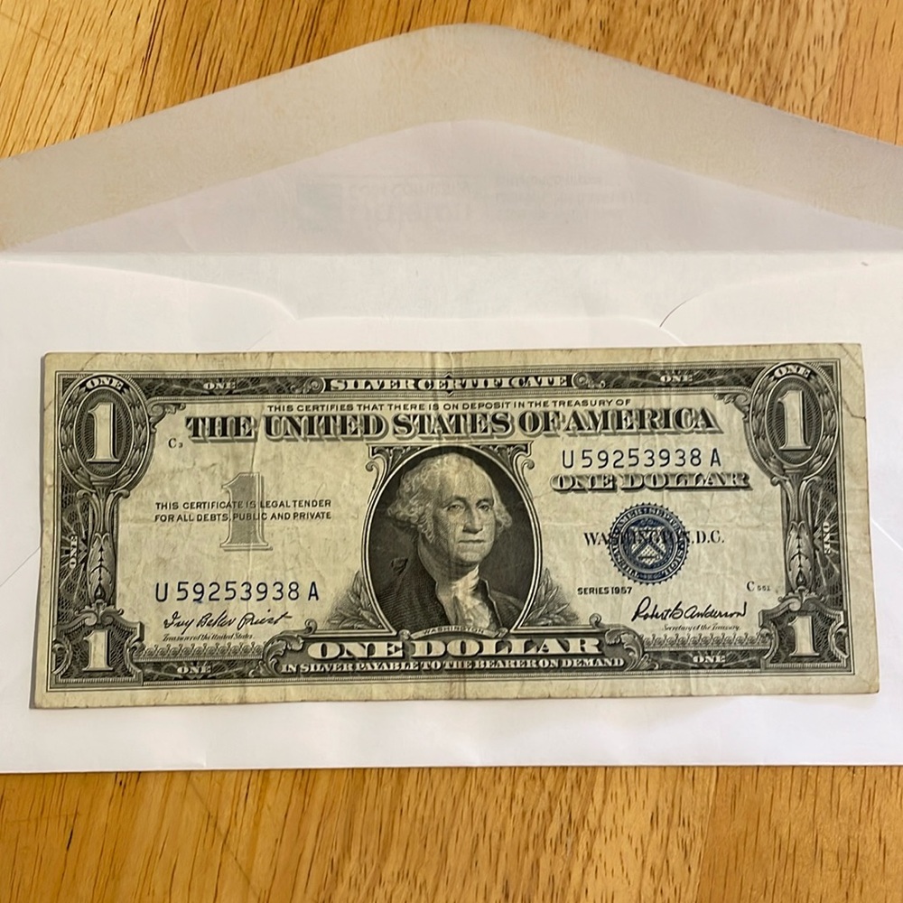 1957 $1 silver certificate